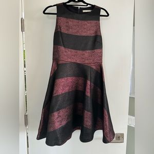 Alice + Olivia striped dress with back cutout